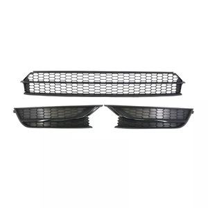 Juego de Rejillas Inferiores para Volkswagen Passat 2012-2015, Versión Estadounidense, ABS Negro, Marcos para Faros Antiniebla Delanteros - Product Image 1