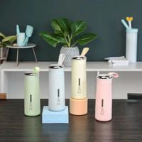 Bouteille d'eau en verre personnalisée, sans BPA, anti-fuite, avec bouchon à paille, pour le sport, le voyage et la gym, cadeau promotionnel écologique