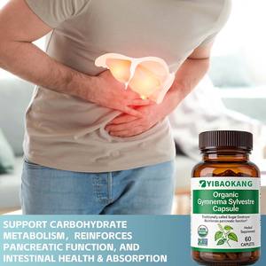 Comprimés d'extrait de Gymnema Sylvestre biologique d'usine, soutien du métabolisme, énergie des <span class=keywords><strong>glucides</strong></span>, complément alimentaire à base de plantes - Product Image 2