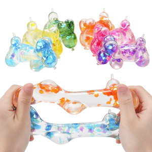 Nouvel arrivage : Lot de 12 jouets anti-stress rebondissants en forme de chien bulle, mignons, pour la décompression et la fête, idéal comme cadeau. - Product Image 2