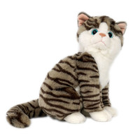 Poupée douce réaliste pour enfants personnalisée, animaux en peluche, peluche chat en peluche