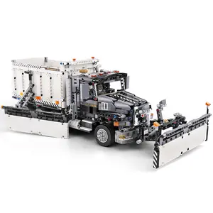 liangjun hot selling Mould King 13166 MOC City Snow Removal Car Truck Bricks Great Snow Clearer Vehicle Set Building Blocks