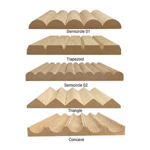 3D Dekor Ev İç Mekan MDF Duvar Panelleri Mdf Lambri Oluklu Duvar Panelleri - Product Image 3