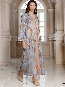 Vestido Musulmán de Moda, Lujoso con Bordado y Lentejuelas, Estilo Oriente Medio, Dubái, Abayas, Turquía, Caftán, <span class=keywords><strong>Ropa</strong></span> Islámica Larga <span class=keywords><strong>para</strong></span> <span class=keywords><strong>Mujer</strong></span> - Product Image 2