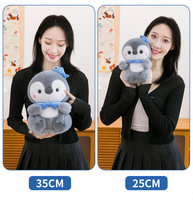 Coussin de canapé en peluche pingouin mignon en gros avec rembourrage en coton PP, matière vison européen, accessoires de décoration intérieure unisexe