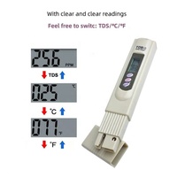 Medidor de Temperatura y TDS 2 en 1 Económico, Medidor de Pureza del Agua de Alta Precisión, Monitor Digital para Acuarios, Piscinas y Sistemas de Ósmosis Inversa