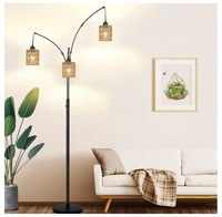 Abat-jour en rotin pendentif applique abat-jour ventilateur de plafond lumière couvre cylindre tissé abat-jour pour suspension lampadaires