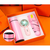 Ensemble Cadeau d'Entreprise VIP Promotionnel 2-en-1 Pratique en Acier Inoxydable : Thermos et Parapluie pour le Nouvel An Chinois et Noël