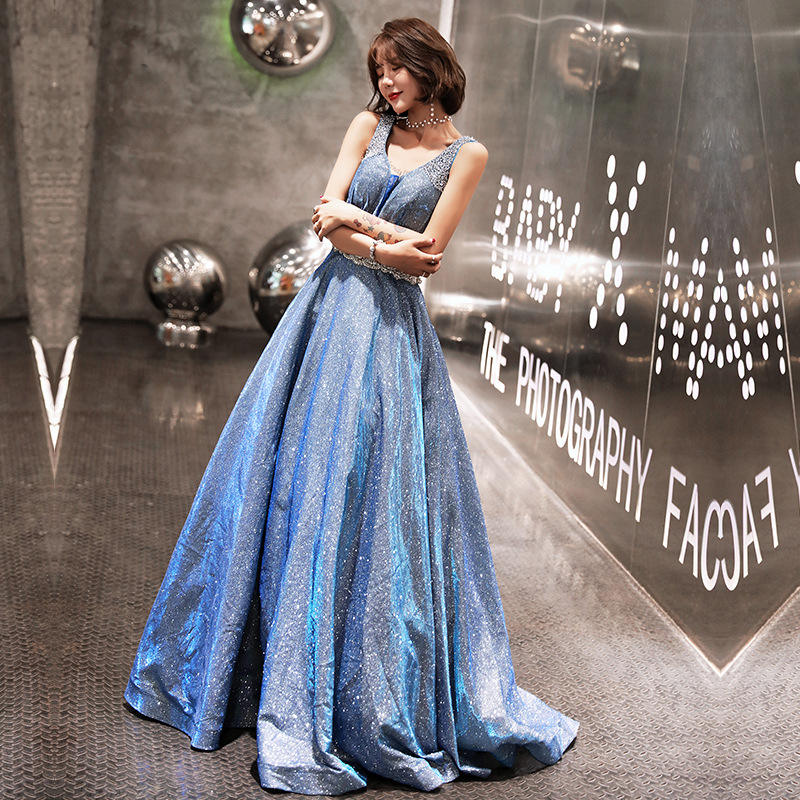 Vestido Azul Vestidos De Fiesta Sobrios Y Elegantes Vestidos De