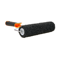 Rouleau de peinture professionnel DIY avec brosse en nylon, écologique, logo OEM personnalisé pour la construction et la peinture murale