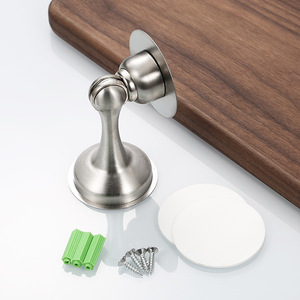 Imán de Puerta de Acero Inoxidable de Alta Resistencia, Tope de Puerta Montado en la Pared para Armarios, Muebles, Cocina, Baño, Sala de Estar - Fácil de Instalar - Product Image 1