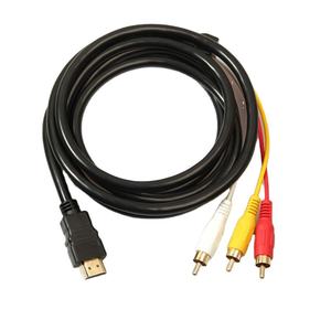 HDTV để 3RCA cáp mạ vàng Nam để 3RCA âm thanh video chuyển đổi <span class=keywords><strong>Adapter</strong></span> cho TV DV <span class=keywords><strong>CD</strong></span> máy nghe nhạc điện thoại thông minh MP3 - Product Image 1
