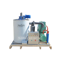 Machine à glace en paillettes industrielle marine de 2 tonnes, prix usine, économe en énergie, compatible OEM et ODM, pour ports de pêche