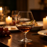 Verre à Cognac Classique en Cristal de Qualité Supérieure, Verre à Whisky à l'Ancienne, Coffret Cadeau, Ensemble de Verres à Whisky