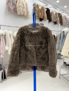 Manteau en fourrure de renard imitation veste pour femme tempérament moyen long grand col manteau en peluche ample - Product Image 2