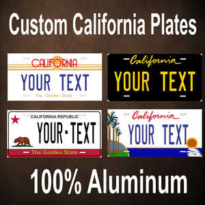 Logotipo personalizado Diseño en relieve California Cualquier texto Aluminio <span class=keywords><strong>Mini</strong></span> <span class=keywords><strong>Matrícula</strong></span> Placas de <span class=keywords><strong>matrícula</strong></span> de coche para Deco - Product Image 3