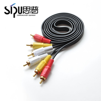 Cable de Datos para Cámara SIPU de Alta Velocidad BNC Banana RCA con Cubierta de PVC y Trenzado para HDTV 1080P
