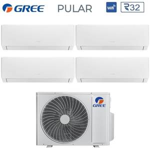 Gree Quadri Split INVERTER ซีรีส์7 + 9 + 12 + 18เครื่องปรับอากาศพร้อม gwd (36)NK6OO R-32รวม Wi-Fi 7000 + 9000 + 12000 + 18000 - Product Image 4