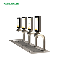 Distributeur de jus et de matcha en acier inoxydable avec écran tactile LCD 7 pouces pour les salons de thé et les petits buffets