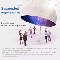 5M Diamètre 3D Immersive Plein Dôme Projection Vidéo Planétarium Dôme Couverture Écran 360 Degrés Cinéma Tente Dôme Théâtre Projecteur