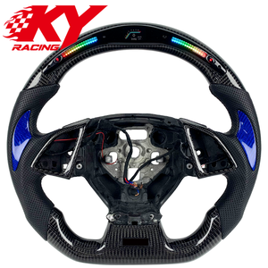 Accessoires de voiture pour Chevrolet Camaro 2SS ZL1 SS LS 2010-2020 Corvette C7 Z06, volant sport en fibre de carbone avec écran LED - Product Image 1