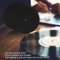 Matériau de haute qualité longue durée 11.8 pouces léger antistatique feutre platine plateau Slipmat pour les tourne-disques vinyle