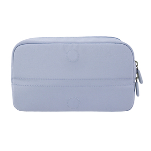 Trousse à crayons bleu clair personnalisable avec fermeture éclair et patch, idéale pour l'école et le bureau – Sac de papeterie au design soigné - Product Image 3