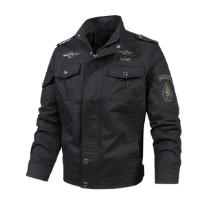 Chaquetas de primavera para hombre con logotipo personalizado, estilo casual, talla grande, con efecto lavado, ideales para un look de líder. - Product Image 3