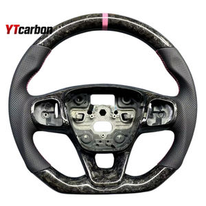 Volante <span class=keywords><strong>de</strong></span> Fibra <span class=keywords><strong>de</strong></span> Carbono Real Personalizado <span class=keywords><strong>de</strong></span> Estilo Racing para Transit Custom 20-24, Accesorios Interiores para Automóviles, Piezas <span class=keywords><strong>de</strong></span> Autobús - Product Image 4