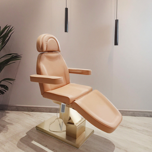 Lit de massage de luxe doré pour salle de sport et hôtel, <span class=keywords><strong>spa</strong></span> électrique avec éponge haute densité, mobilier de salon - Product Image 1