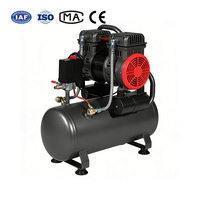 Compresseurs d'air portables pour la peinture au pistolet et l'industrie de lavage de voitures, alimentation CA 220V 8L