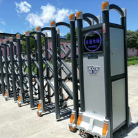 Puertas retráctiles eléctricas inteligentes del fabricante de Qigong, puertas escolares automáticas, villas de aluminio inoxidable, industrias de hoteles