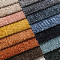 Tissu d'ameublement pour canapé en chenille, teint en fil, tissé, personnalisé, uni, 100% polyester, poids moyen, certifié OEKO-TEX pour la maison et l'hôtel