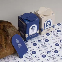 Boîte cadeau surprise personnalisable en carton blanc, boîte carrée colorée, design créatif et tendance, pelliculage mat, pour jouets et cadeaux