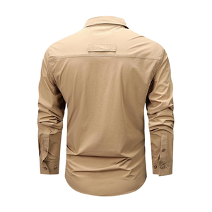 Camisa Táctica de <span class=keywords><strong>Manga</strong></span> Larga para <span class=keywords><strong>Hombre</strong></span> de Ripstop Elástico Transpirable y de Secado Rápido para Senderismo Escalada Caza Formal <span class=keywords><strong>Casual</strong></span> - Product Image 4