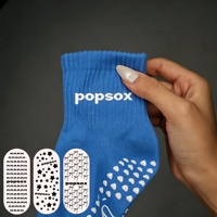 Maßgefertigte Pilates-Grip-Socken Rutschfeste Anti-Rutsch Yoga-Socken mit Logo Kompressions-Baumwollsocken für Frauen