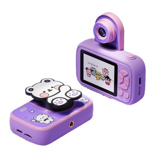 Cámara Infantil con Pantalla de 2.7 Pulgadas y Rotación de 180 Grados °   Lente de visión trasera de 4800W con foto y vídeo de 1080P y trípode para edades de 3 a 6 años - Product Image 5