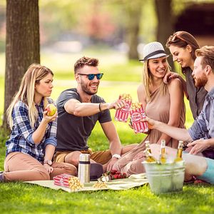 Sacchetti di Carta per Popcorn, Confezione da 100 Sacchetti da 1oz, Buste Monoporzione per Macchina Popcorn, Sacchetti per Serate Cinema - Product Image 5