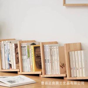 Estante de madera para libros, estante de almacenamiento de escritorio simple para la organización de libros en el hogar y la oficina - Product Image 2