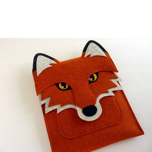 Funda Protectora para Tablet con Diseño 3D de Animales Adorables (Lobo/Zorro/Búho), Ecológica, de Fieltro, para <span class=keywords><strong>iPad</strong></span>, Ideal para Viajes - Product Image 1
