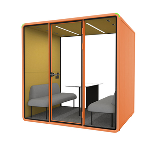 Cabine de bureau acoustique insonorisée pour discussion privée entre 4 personnes, idéale pour les startups - Product Image 4
