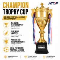 Trophée en métal personnalisé JINZUN pour le joueur le plus valorisant (MVP), trophée sportif en métal pour le joueur Rookie de l'année