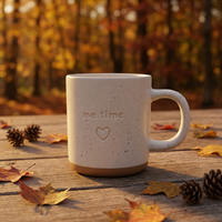 Mug à café en céramique mouchetée, tasse à café avec logo en relief et poignée pour la maison, le bureau, ou comme cadeau