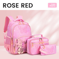Sac à dos scolaire pour enfants, nouveau modèle, motif papillon de dessin animé, tendance et polyvalent, pour petites filles