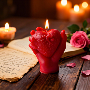 Bougie parfumée en forme de cœur à tenir en main 2026, amour romantique, parfum d'ambiance pour la maison, cadeau pour la Saint-Valentin, mariage, anniversaire - Product Image 6