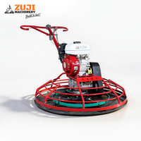 Truelle à béton ZUJI ZJ100 équipée d'une boîte de vitesses, polisseuse latérale 150 tr/min, profondeur de travail 8-10 cm, moteur essence 5,5 CV, matériel de construction