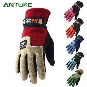 ถุงมือขี่จักรยานกีฬาแบบฟลีซ ถุงมือกันหนาวสำหรับฤดูหนาว สำหรับผู้ใหญ่ ใช้ได้ทั้งชายและหญิง สำหรับจักรยานและมอเตอร์ไซค์ ขนาดเดียว - Product Image 4