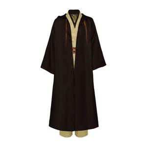 Disfraz de <span class=keywords><strong>Obi</strong></span> <span class=keywords><strong>Wan</strong></span> <span class=keywords><strong>Kenobi</strong></span> para Hombre, Túnica de Caballero para Halloween, Capa de Anime para Carnaval, Conjunto de Disfraz de Combate - Product Image 5