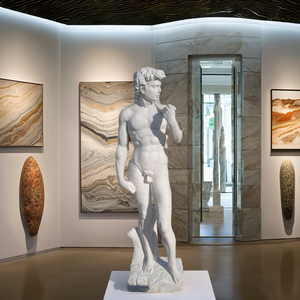 Stile moderno in marmo bianco David statua occidentale famoso classico prodotto da <span class=keywords><strong>giardino</strong></span> per alberghi e giardini statuetta in pietra per la vendita - Product Image 1