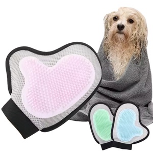 Guantes de Masaje y Aseo para Mascotas al por Mayor, Cepillo de Baño de Silicona para Perros y Gatos, Cepillado para Eliminar Pelo Suelto, Cuidado del Pelaje, Higiene Diaria - Product Image 2